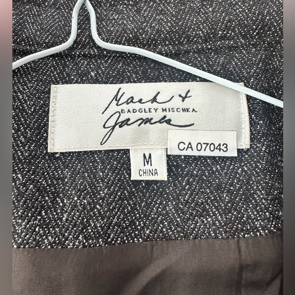 Mark + James by Badgley Mischka Cape Blazer Charcoal Gray Size Medium - Picture 5 of 9